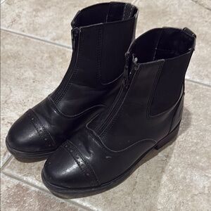 Dover Saddlery Riding Sport Kids' Provenance Zip Paddock Boots Size 3